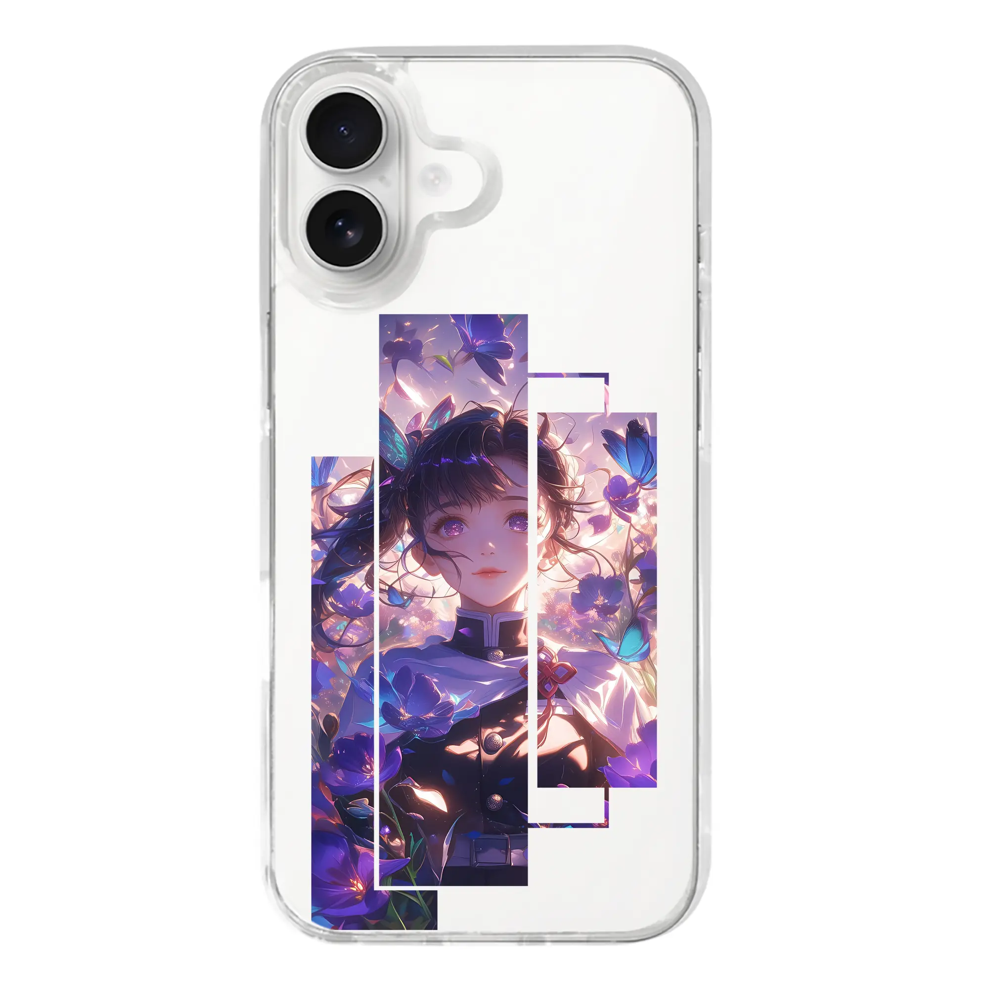 鬼滅の刃 グッズ,栗花落 カナヲ - iPhone 17シリーズ 透明スマホケース – 薄型・耐衝撃・精密フィット保護カバー